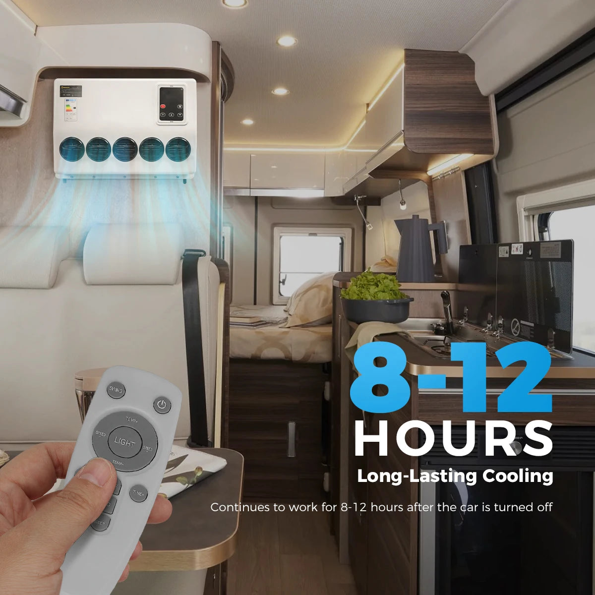 Airco - Elektrische Airconditioning - Geïntegreerd Koel- en Aircosysteem - 12V - voor Vrachtwagens, Auto’s & Bussen – Energiezuinig Klimaatsysteem voor Geparkeerde Voertuigen