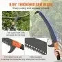 Knoptrimmer - Heggenschaar - Handmatige heggenschaar - Scherp stalen blad - Tuingereedschap - 7,3-27 ft uitschuifbare boomsnoeier - Oranje