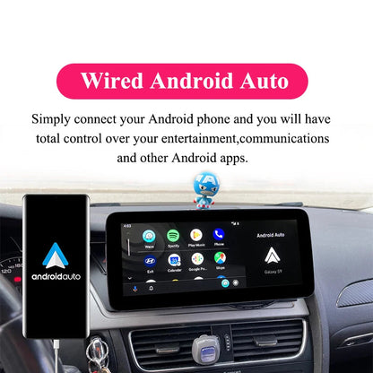 8.8" Touchscreen Autoradio – Multimedia Systeem – Navigatie Interface – Draadloze CarPlay – Android Auto – Linux Besturingssysteem – 4x45W Vermogen – Spiegelkoppeling Stuurbediening – Audi A4 2009-2012 Zonder GPS