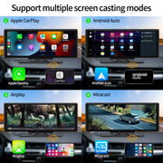 Imagebon 10.26" 4K ADAS Wireless CarPlay & Android Auto Dash Cam GPS Navigation 24h Park Monitor Night Vision Rear View Mirror