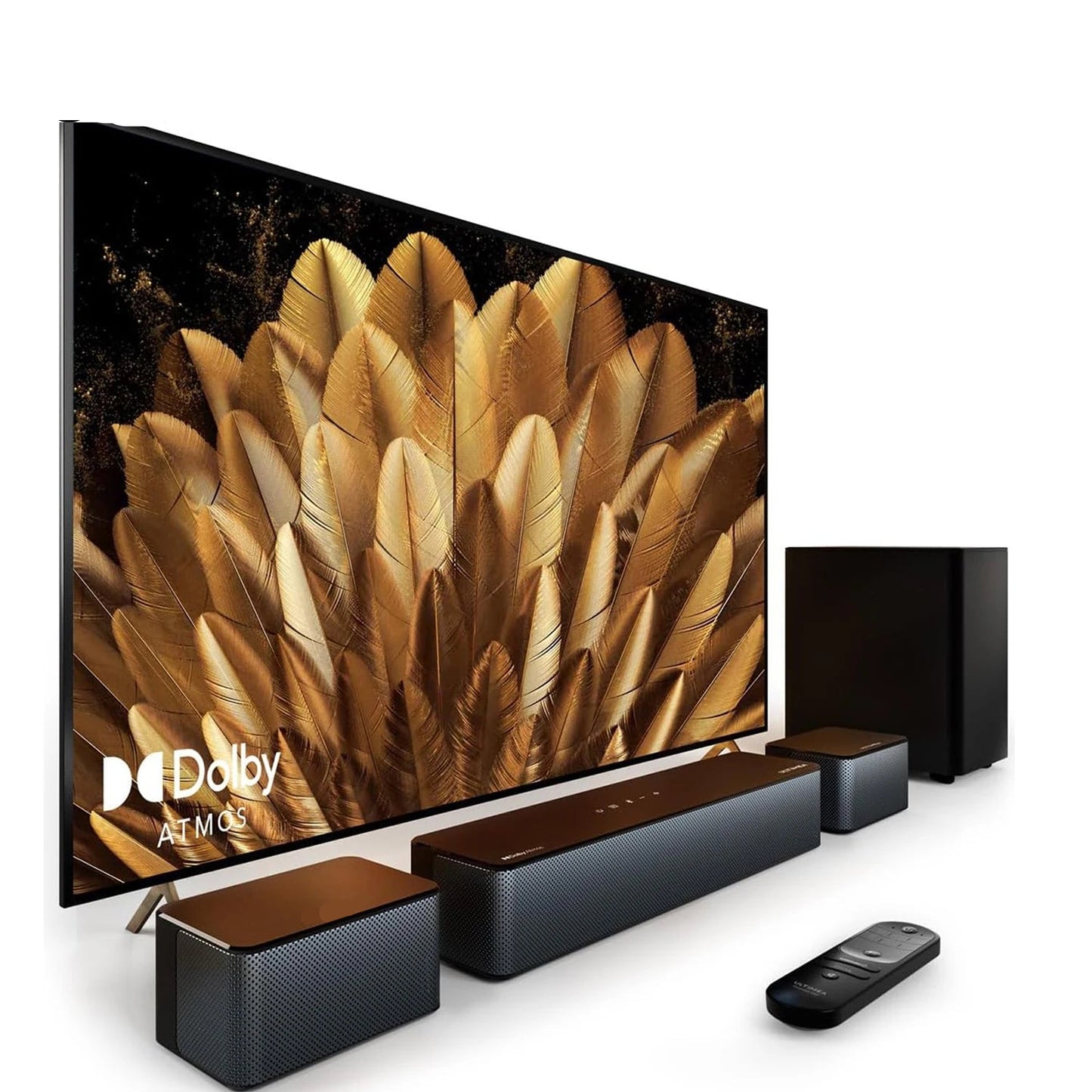 Soundbar - 5.1ch - Soundbar voor TV - Surround Sound-Systeem - met Dradlooze Subwoofer - Dolby Atmos - Bassboost - Smart TV - 87dB - HDMI - eARC - Optical - AUX - USB - Bluetooth 5.3 - Zwart