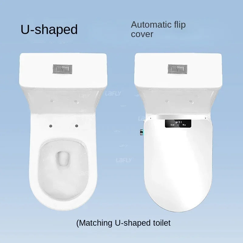 Bidetzetel – Elektronische Bidet Toiletbril – Toiletdouche – Bidet Sproeier – Mobiele Bidet – Verstelbare Watertemperatuur – Verwarmde Zitting - 51cm - Standaarduitvoering - U-vormig - 220V-230V