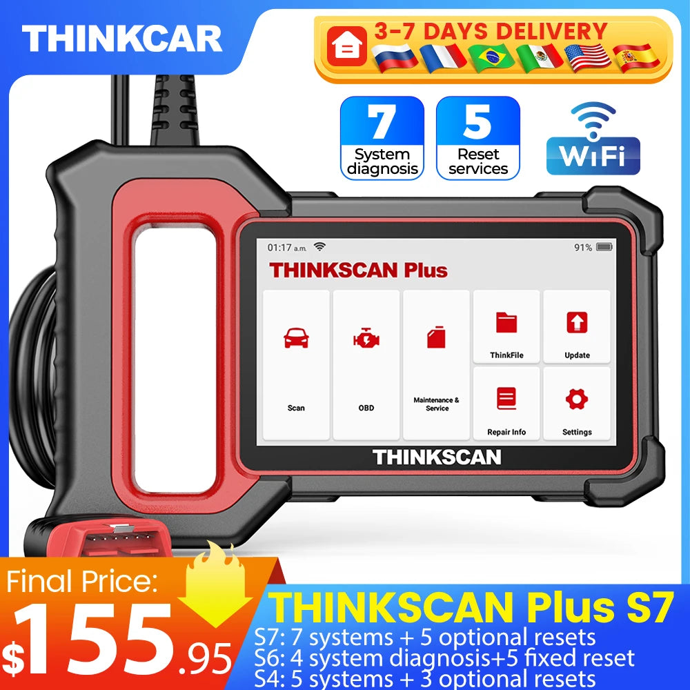 OBD2 Diagnosetool – Auto Scanner – Foutcode Lezer – ABS Diagnosetool – Airbag Scanner – 5-Inch IPS Scherm – Draadloze Wifi & Bluetooth Verbinding - QUORE