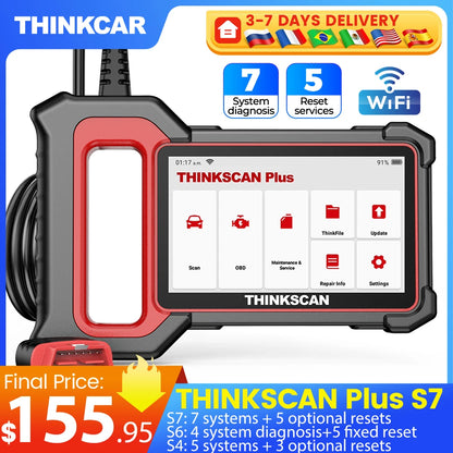 OBD2 Diagnosetool – Auto Scanner – Foutcode Lezer – ABS Diagnosetool – Airbag Scanner – 5-Inch IPS Scherm – Draadloze Wifi & Bluetooth Verbinding - QUORE
