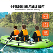Opblaasbare Boot - Opblaasbare Kano - Boot - Kajak - 5 Personen - Draagbaar - Opblaasbare Visboot - Vlot Kajak 45,6” Aluminium Roeispanen Hoogrendementspomp