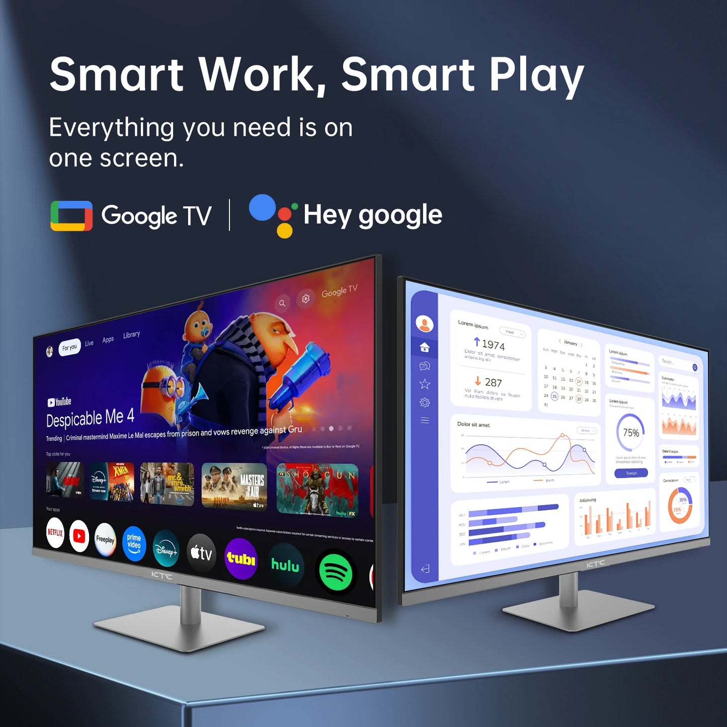4K Monitor – Ultra HD Scherm – Smart Display – LCD Monitor – VA Paneel – 32 Inch – HDR10 – Ingebouwde Speakers - QUORE