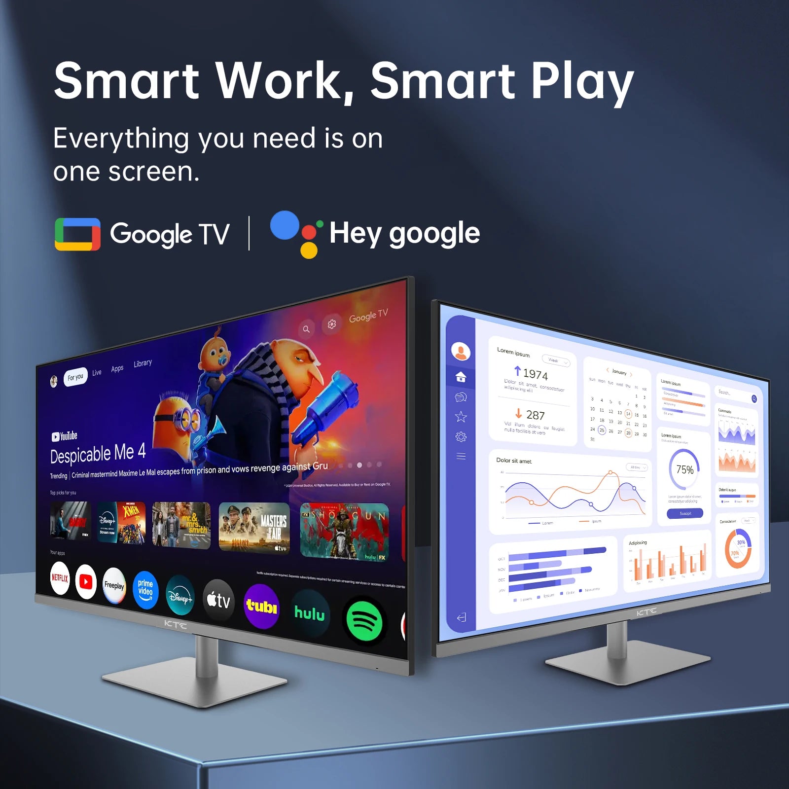 4K Monitor – Ultra HD Scherm – Smart Display – LCD Monitor – VA Paneel – 32 Inch – HDR10 – Ingebouwde Speakers - QUORE