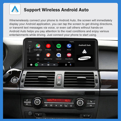 Multimedia Speler BMW – Carplay Radio – Touchscreen Systeem – Navigatie Unit – Android Auto Module – 10,25 Inch Scherm – Draadloze Connectiviteit