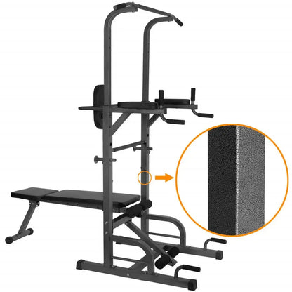 Verstelbare Buikspierbank - Fitnessbank - Halterbank - Fitness Bank - Multifunctionele Bench Press - Trainingsbank - Verstelbaar en Inklapbaar - Halterbank - Zwart