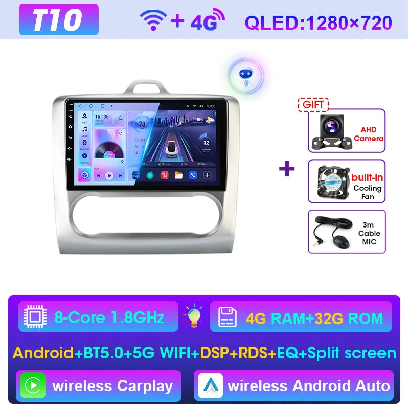Android 12 Autoradio – Multimedia Headunit – Navigatiesysteem – Carplay Radio – Touchscreen 9 inch – GPS Navigatie – 4 x 45W Versterker – Dubbele Micro SD Slots - QUORE
