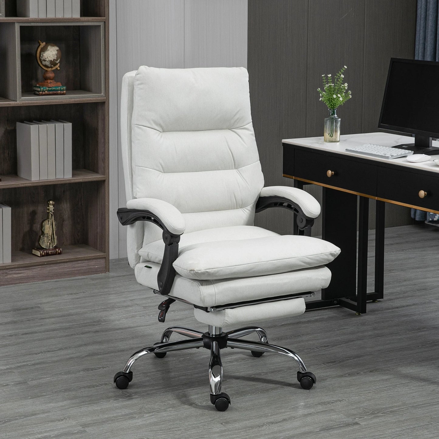 Ergonomische Bureaustoel – Massagestoel – Werkstoel – Gamingstoel – Thuiswerkstoel – 6 Massagepunten – Verstelbare Rugleuning - QUORE