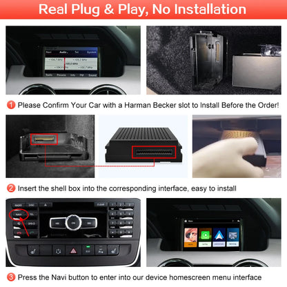 Draadloze CarPlay Decoder – Android Auto Interface – Multimedia Adapter – Handsfree Systeem – Zwarte Variant – Plug & Play Installatie – Ondersteuning Achteruitrijcamera