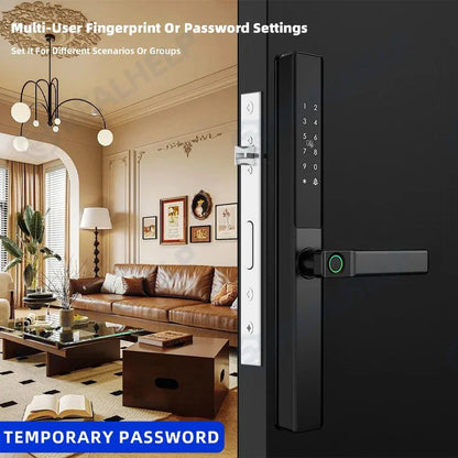 Vingerafdrukslot – Slim Deurslot – Elektronisch Slot – Smart Lock – Biometrisch Slot – Wifi Verbinding – Waterdicht Aluminium - 5085 - 22x240
