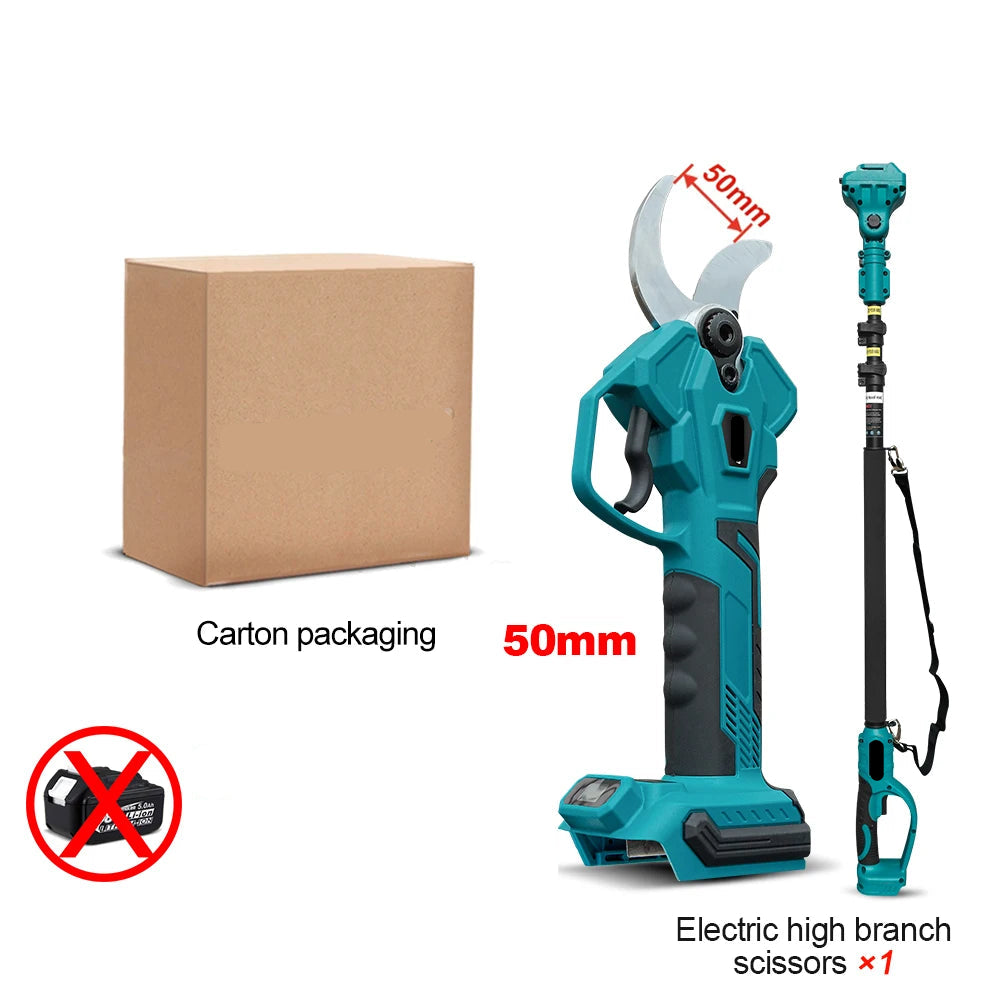 50mm Snoeischaar - Takkenschaar - Tuingereedschap - Snoeizaag - Borstelloos & Draadloos - Efficiënte Elektrische Pruner voor Bomen & Bonsai – Zonder Batterij - QUORE