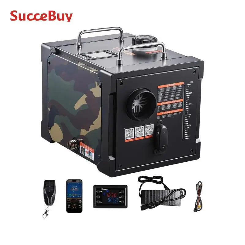 SucceBuy Diesel Heater 8KW DC 12/24V All in One Portable Diesel Air Heater with Bluetooth and LCD Car Heater Fit for Trucks Vans