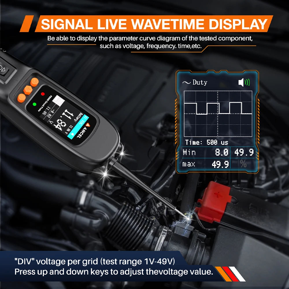 Batterijtester - Diagnosecomputer - Auto Uitlezen - Storing Verwijderen - Accutester 12V/24V - Diagnose apparatuur voor auto's - Power Probe Circuit Tester Kit - Elektrisch geïntegreerd auto-accusysteem diagnosetool - Zwart