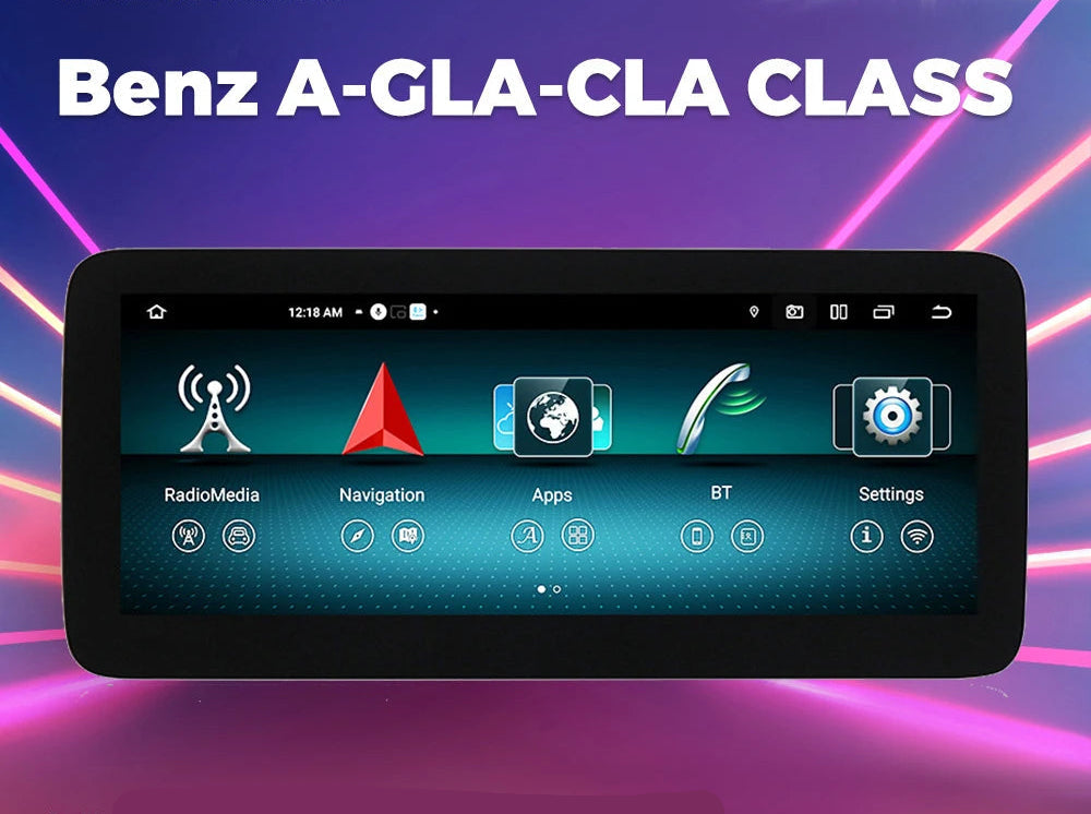 Multimedia Systeem Auto – CarPlay Radio Navigatie – Android 14 Infotainment – 10,25 Inch Touchscreen – 6GB RAM 128GB Opslag