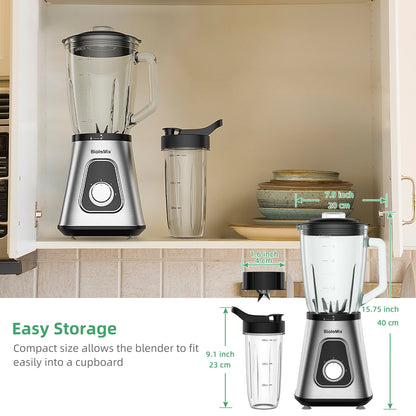 Multifunctional Food Processor - 1.5L - 36000rpm - 240V - 1300W - Portable Juicer Blender - Personal Smoothie Mixer - Food Chopper And Dry Grinder - ABS - White