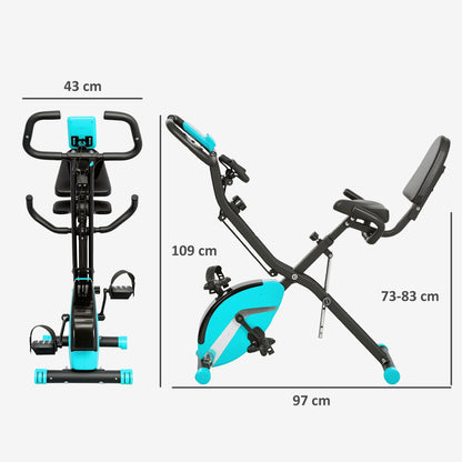 Hometrainer - Spinningfiets - Hometrainers - Indoorfietsen - Indoorfiets - 8 Magnetische Weerstandsniveaus - LCD Display - Opvouwbare - Verstelbaar Zadel - Fiets voor Cardio Training - Groen