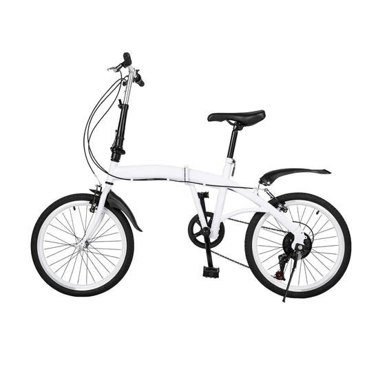 Opvouwbare Fiets – Vouwfiets – Compacte Fiets – Kinderfiets – Verstelbaar Zadel – Zes Versnellingen – Stevig Frame