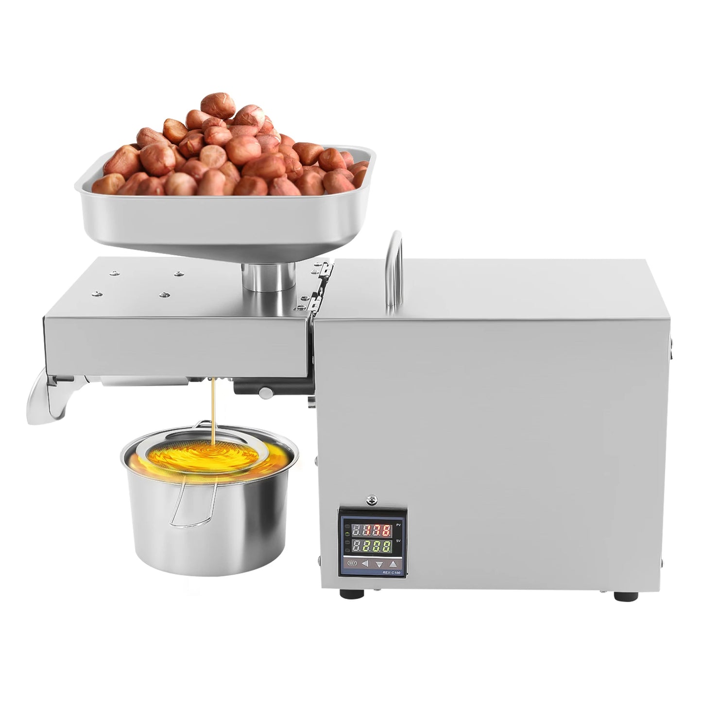 Oliepers – Olie-extractor – Notenpers – Zaadpers – 610W Motor – RVS 304 Materiaal