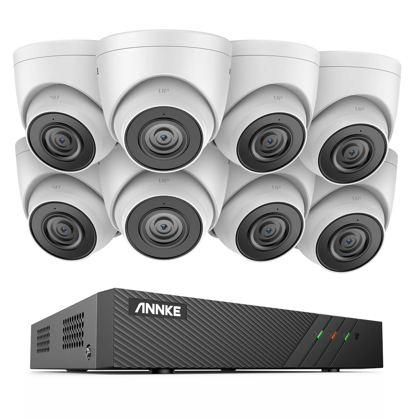Beveiligingssysteem 8-Kanaals PoE – CCTV Camera Systeem – NVR Beveiliging – IP Camera Set – Videosurveillance – 5MP Weerbestendige Camera’s – 6MP NVR Met Audio – Nachtzicht Tot 30 Meter