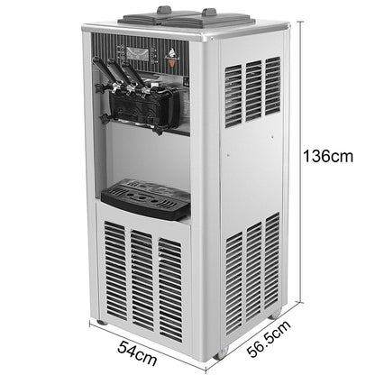 Softijsautomaat – IJsautomaat – Softijsmachine – IJscreatie Machine – 18 Liter Per Uur – 1200W Compressor