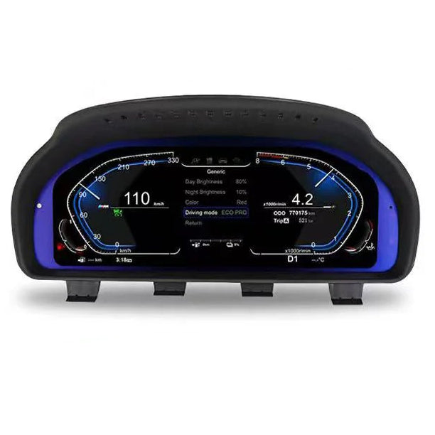 12,3 inch digitaal dashboard – virtueel instrument – LCD panel – snelheidmeter – digitaal cluster – zonder HUD – plug & play installatie – hoge resolutie 1920x720 pixels