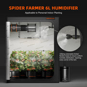 Luchtbevochtiger - Aromatherapie – Koele mistbevochtiger voor planten - 6L - QUORE