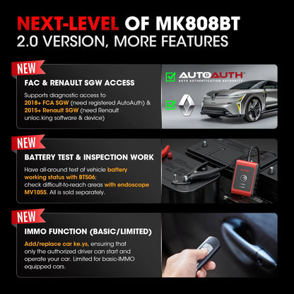 OBD2 Scanner – Auto Diagnose Tool – Foutcode Uitlezer – Diagnosetool – Bi-Directionele Communicatie – 150+ Automerken – Android 11