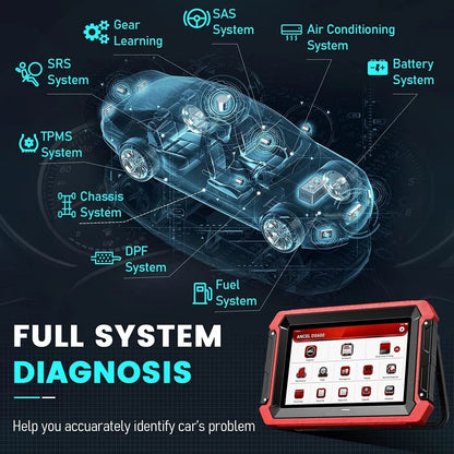 Autodiagnosetool – OBD Scanner – Diagnoseapparaat – Auto Scanner – Auto Diagnose – 10 Inch Touchscreen – Wifi En Bluetooth