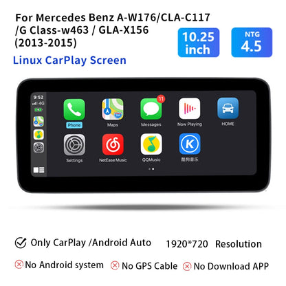 10,25" Multimedia Scherm – Autonavigatie Systeem – Touchscreen Display – Infotainment Unit – Android Navigatie – Linux 4.5 Variant – Qualcomm 665 Processor – Draadloze CarPlay & Android Auto