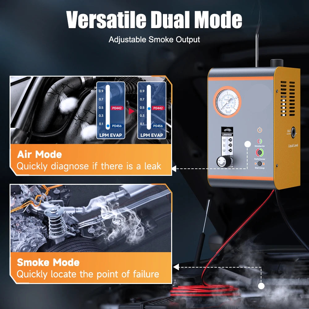 Automotive Mistmachine - EVAP Vacuümlekdetector met Dubbele Testmodus - Geïntegreerde Luchtpomp - Automatische Rookmachine - voor Auto’s