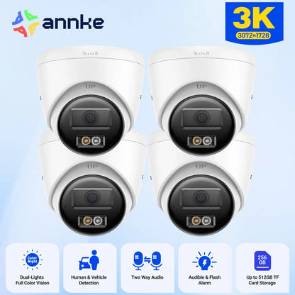 IP Beveiligingscamera – Bewakingscamera – Beveiligingscamera – Camera Met Audio – Outdoor Camera – Dual-Light Nachtzicht – IP67 Waterdicht - QUORE