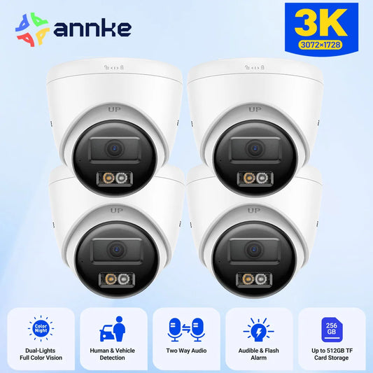 IP Beveiligingscamera – Bewakingscamera – Beveiligingscamera – Camera Met Audio – Outdoor Camera – Dual-Light Nachtzicht – IP67 Waterdicht - QUORE