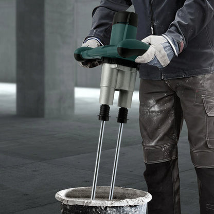 Elektrische Betonmixer - Handmatige - Mix - Whisk voor Glue - Thin Plaster - Paint - Mixing rod - 6 Snelheden - 2800 W - 2-versnelling - Rood - QUORE