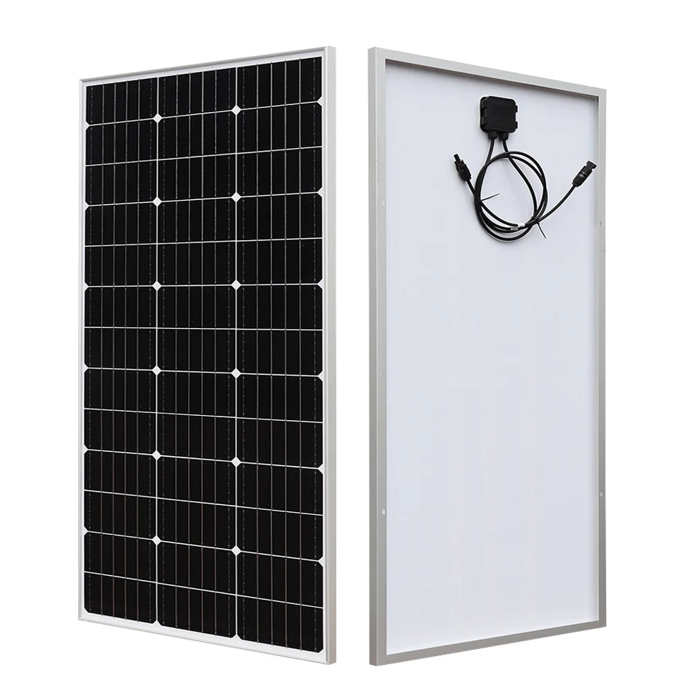 Zonnepaneel - Zonnepanelen - Monokristallijn - 200W - Waterdicht IP65  - Voor Balkon, Camper & Off-grid Systeem - Breed Inzetbaar - QUORE