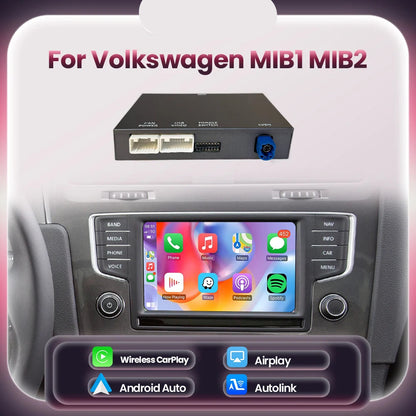 Draadloze CarPlay Module – Android Auto Adapter – Smart Connect Interface – MirrorLink Converter – Voor MIB1 MIB2 Systemen – Plug & Play Installatie – Automatische Verbinding - QUORE