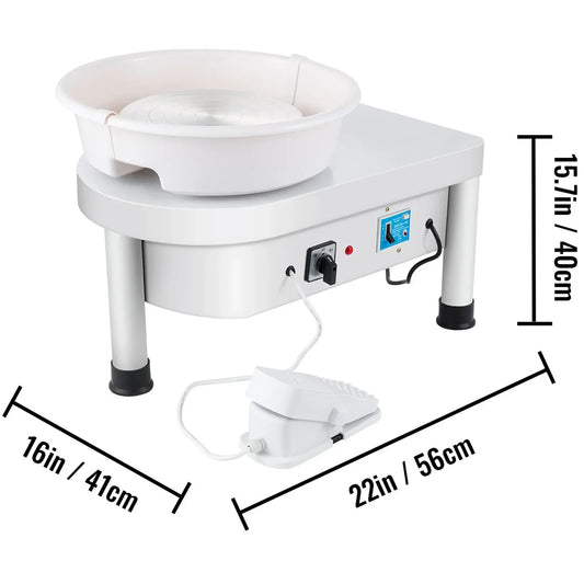 Sihao Electric Pottery Wheel Ceramic Machine Tools Art Crafts Clay Pottery Tools DIY Students Pottery Wheel for Ceramic Work