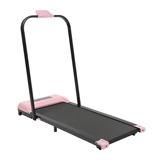 Treadmill - Walking Belt - Walking Pad - Walkingpad - Treadmill - 2 in 1 - Foldable Electric Treadmill - Portable - Remote Control - 1-6 km/h - Exercise Bike - Pink