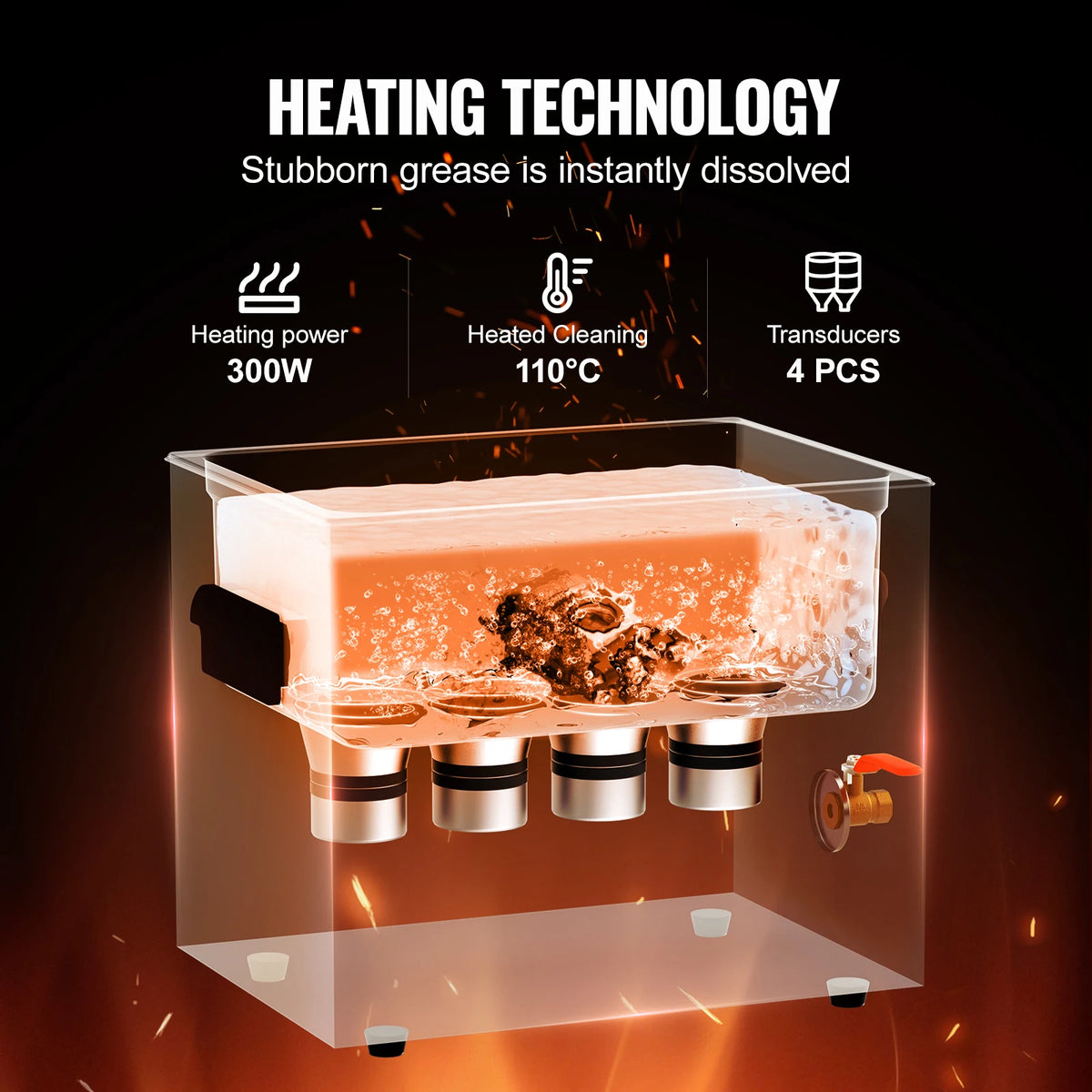 Ultrasone reiniger - wasmachine - ultrasone reiniger - ultrasone reinigingsbril - 2 liter - met verwarmingstimer voor laboratoriumgereedschap metalen onderdelen carburateur messing auto-onderdelen motoronderdelen - QUORE