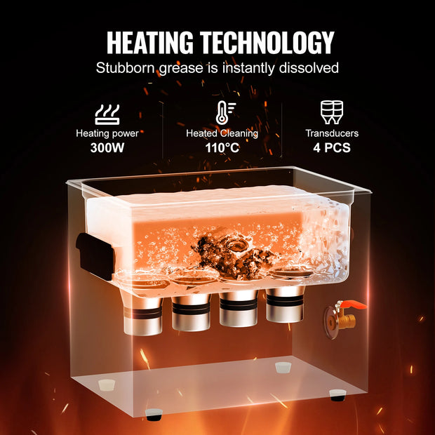 Ultrasone reiniger - wasmachine - ultrasone reiniger - ultrasone reinigingsbril - 2 liter - met verwarmingstimer voor laboratoriumgereedschap metalen onderdelen carburateur messing auto-onderdelen motoronderdelen