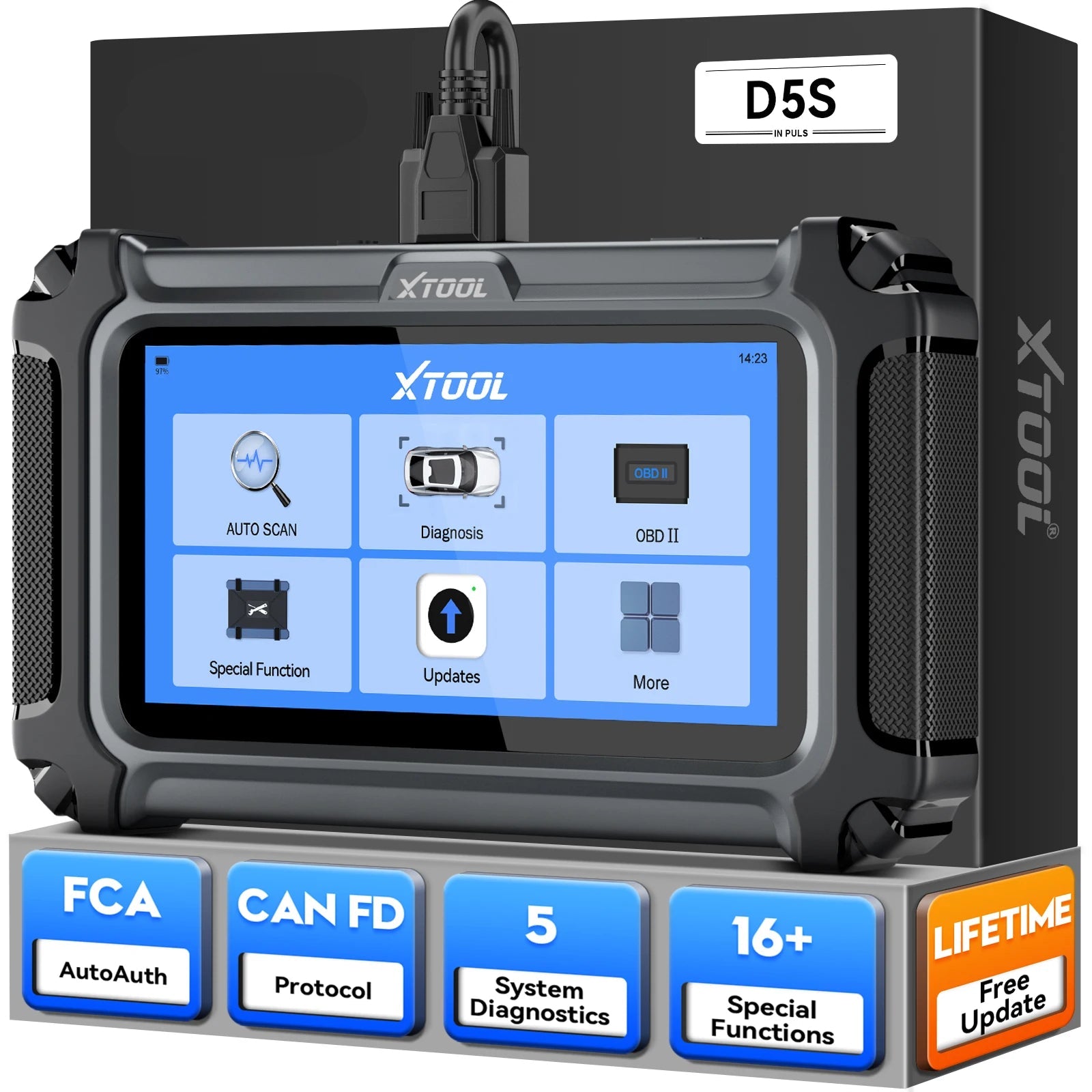 Autodiagnose Scanner – OBD2 Scanner – Diagnosecomputer – Foutcode Uitlezer – Autodiagnosetool – 16+ Speciale Functies – Levenslange Gratis Updates - QUORE