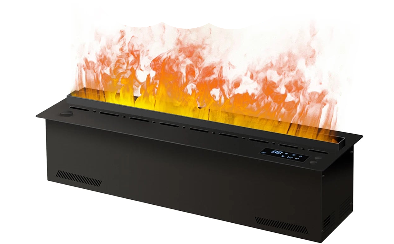 Waterdamphaard – Sfeerverwarming – Inbouwhaard – Elektrische Haard – Dampschaalhaard – 1500mm – 3D Kleuren Vlammen – Automatische Wateraanvulling