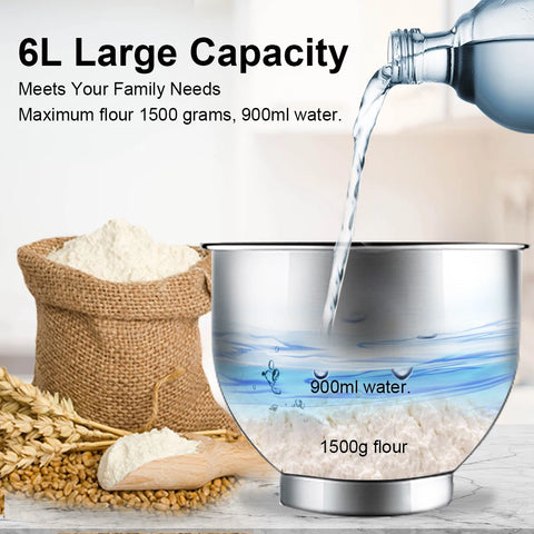 BioloMix Keukenmachine – Keukenrobot - Foodprocessor - 6L Mengkom – Incl. extra Accessoires - QUORE