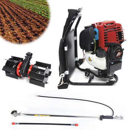 Bosmaaier - Grasmaaier - Grastrimmer - Heggenschaar - Grasschaar - 4-Takt Rugzak Cultivator - rachtige Tuinmachine voor Precisiewerk