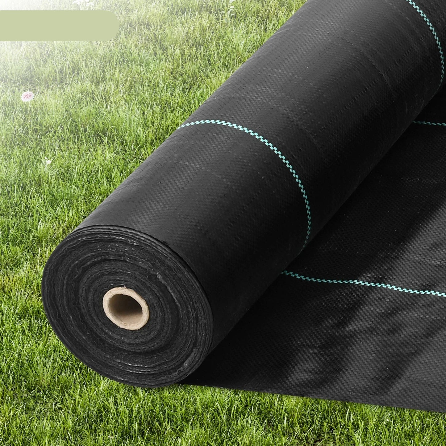 Onkruiddoek - Gronddoek - Worteldoek - Geotextiel - Tuinvlies - 4x100ft -Onkruidwerend Tuintextiel - Sterk Woven Gronddoek voor Tuin en Oprit – Zwaar Materiaal, UV-bestendig en Waterdoorlatend – Voor Landscaping en Onkruidbestrijding