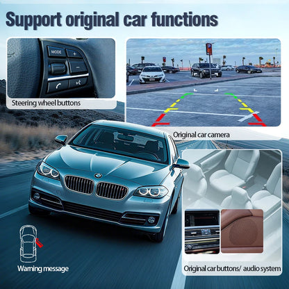 Multimedia Navigatiesysteem – Auto Radio – Touchscreen Unit – CarPlay Android Auto – BMW 3/5 Serie Upgrade – 8.8 Inch Scherm – Draadloos YouTube & Wifi