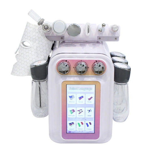 7-in-1 Hydro Dermabrasie Gezichtsbehandelingsmachine – Huidverzorgingsapparaat – Gezichtsreiniging – Poriënverfijner – Anti-Aging – Touchscreen Bedienig – Universeel 110-220V