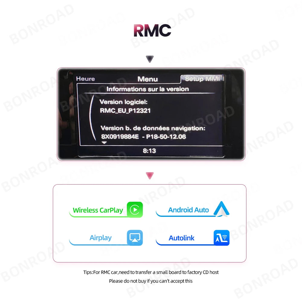 Carplay Adapter – Carplay Dongle – Draadloze Carplay – Android Auto Adapter – Auto Interface – Geschikt Voor Audi A1 & Q3 – Ondersteunt AirPlay & Mirror Link - QUORE